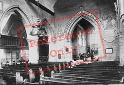 Church Of St Mary And Nicholas, Interior 1888, Leatherhead