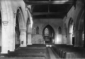Church Of St Mary And St Nicholas Interior 1911, Leatherhead