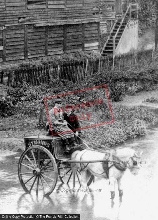Photo of Leatherhead, Horse And Cart In River 1906