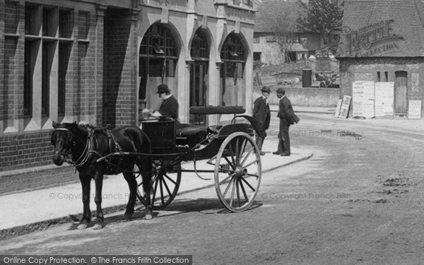 Photo of Leatherhead, Horse And Trap 1895