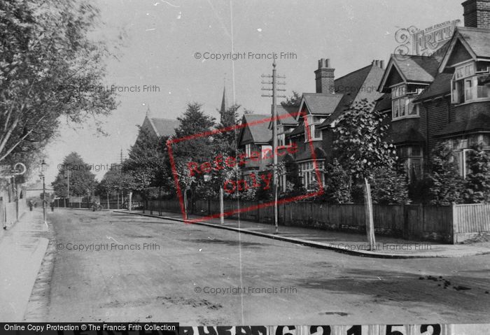Photo of Leatherhead, Kingston Road And All Saints Church 1909