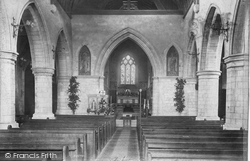 Parish Church Interior 1905, Leatherhead