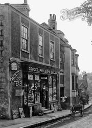 Phillips Grocery And Drapery Shop, Bridge Street 1899, Leatherhead
