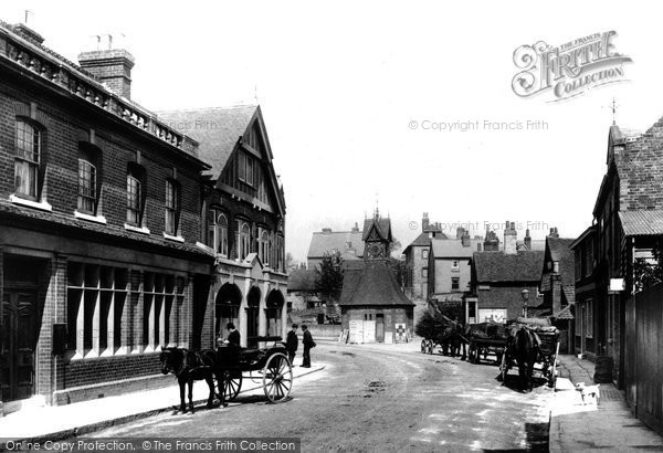 Photo of Leatherhead, Post Office and Town Clock 1895