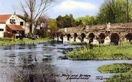 River Mole And Bridge c.1955, Leatherhead
