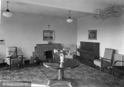 The Lounge, Springbok House Queen Elizabeth Training College c.1955, Leatherhead