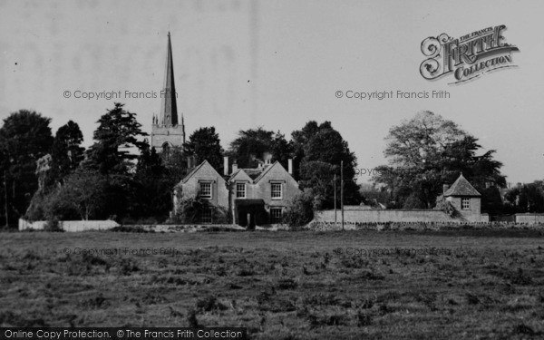 Photo of Lechlade, Church From The Green c.1955