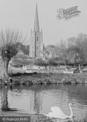 Lechlade, Church From The River c.1955, Lechlade On Thames