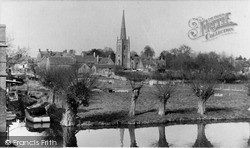 Lechlade, St Lawrence Church From The River Thames c.1960, Lechlade On Thames