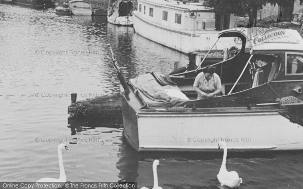 Photo of Lechlade, Swans On The River c.1955