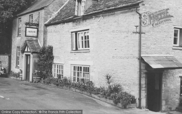 Photo of Lechlade, Trout Inn c.1955