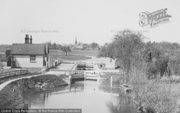 Photo of Lechlade, View From St John's Bridge c.1955
