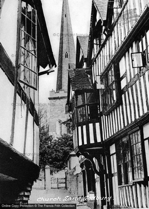 Photo of Ledbury, Church Lane c.1935