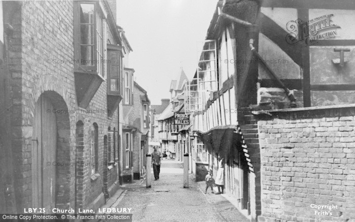 Photo of Ledbury, Church Lane c.1950