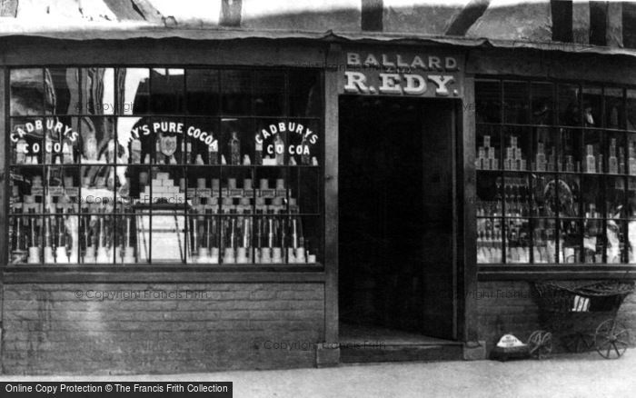 Photo of Ledbury, Grocers, Ballard And R.Edy c.1870