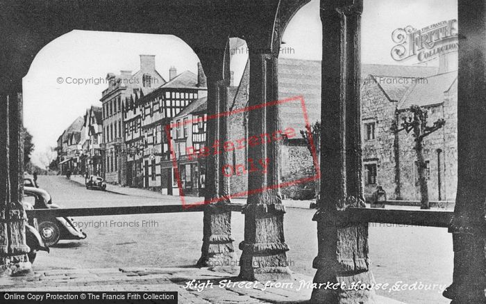 Photo of Ledbury, High Street From Market House c.1935