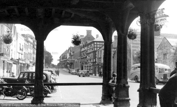Photo of Ledbury, High Street From Market House c.1955