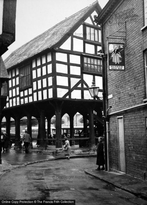 Photo of Ledbury, Market House And Milkmaid Milk Bar c.1950