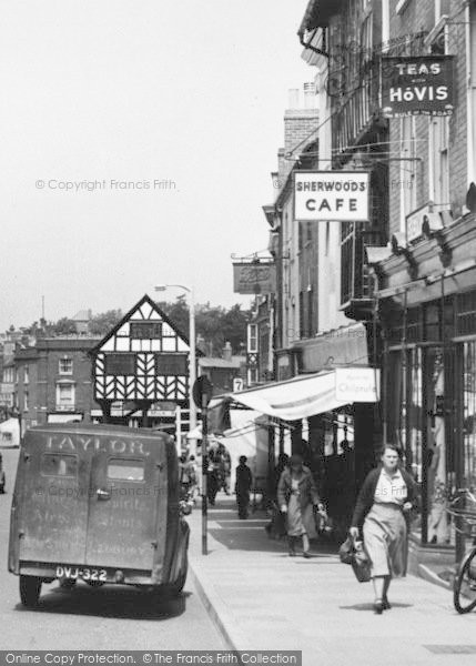 Photo of Ledbury, Sherwoods Cafe, High Street c.1955