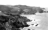 Cliffs, Bull Point In Distance 1890, Lee