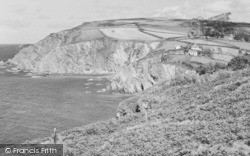Coast Path To Lighthouse c.1960, Lee