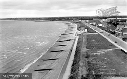 Lee On The Solent, Beach From The Tower c.1962, Lee-on-The-Solent