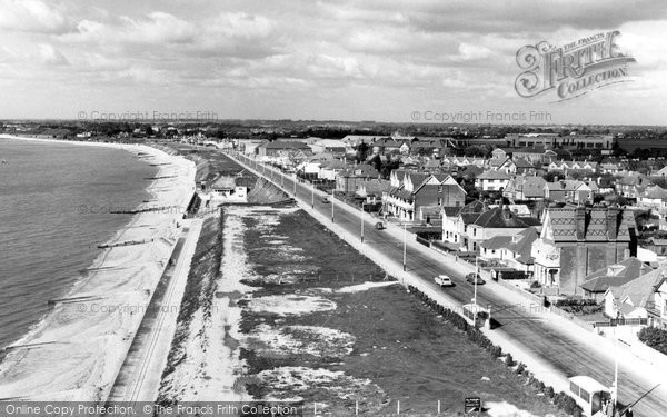 Photo of Lee On The Solent, Beach Looking West From The Tower c.1960