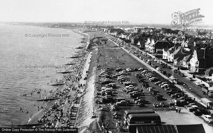 Photo of Lee On The Solent, Looking West From Lee Tower c.1960