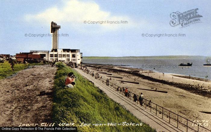 Photo of Lee On The Solent, Lower Cliff Walk c.1960