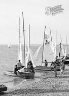 Lee On The Solent, Sailing Dinghies c.1960, Lee-on-The-Solent