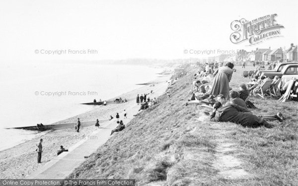 Photo of Lee On The Solent, The Beach And Cliffs c.1960