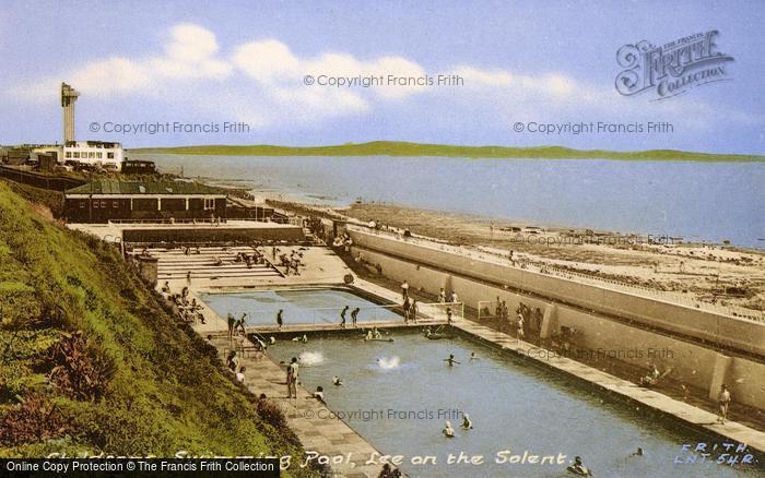 Photo of Lee On The Solent, The Children's Swimming Pool c.1960