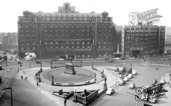 City Square And Queens Hotel c.1960, Leeds