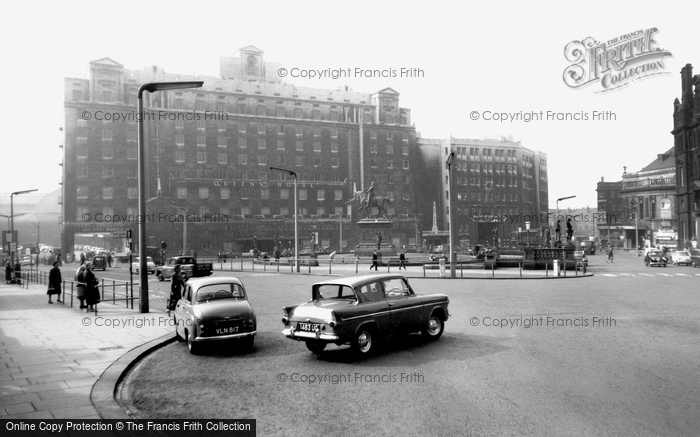 Photo of Leeds, City Square And Queens Hotel c.1960