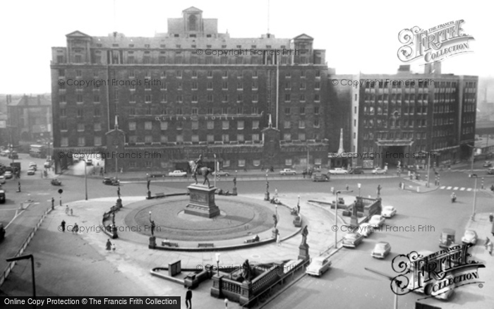 Leeds, City Square and Queens Hotel c1965 Photo of Leeds, City Square And Queens Hotel c.1965