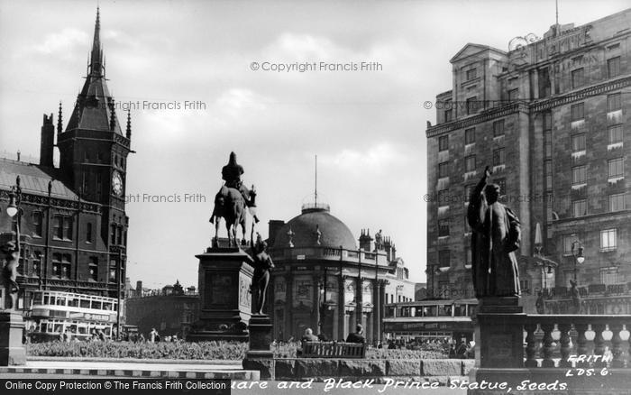 Photo of Leeds, City Square c.1955