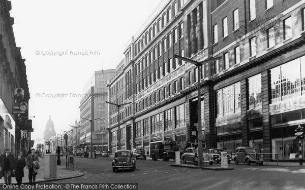 Photo of Leeds, The Headrow c.1965