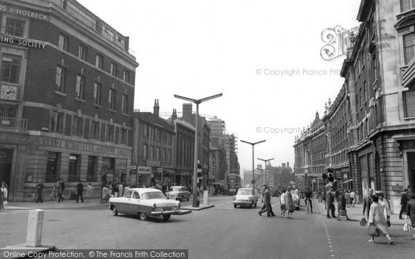 Photo of Leeds, The Headrow c.1965