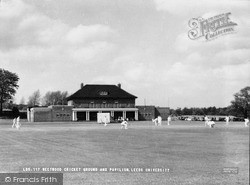 University, Weetwood Cricket Ground And Pavilion c.1960, Leeds