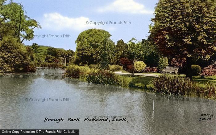 Photo of Leek, Brough Park Fishpond c.1955