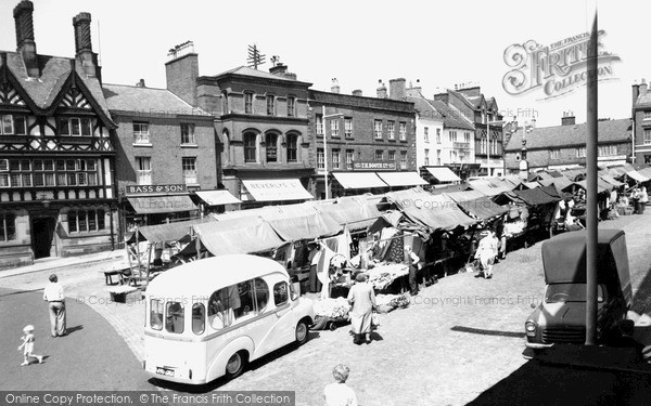 Photo of Leek, Market Place 1959