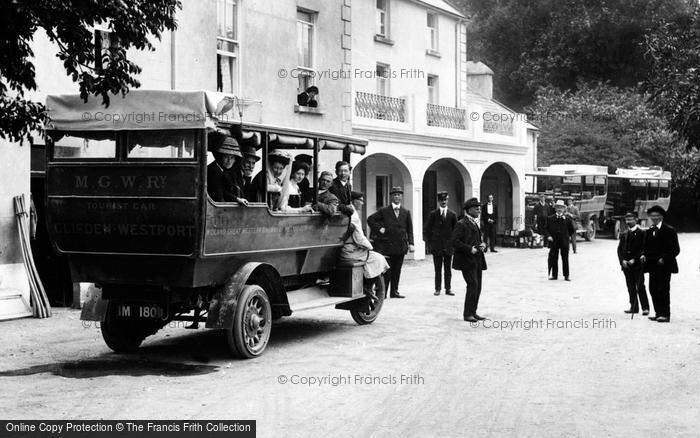 Photo of Leenaun, Charabancs c.1910