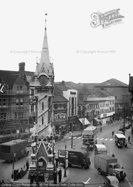 Photo of Leicester, Clock Tower And Belgrave Gate 1949