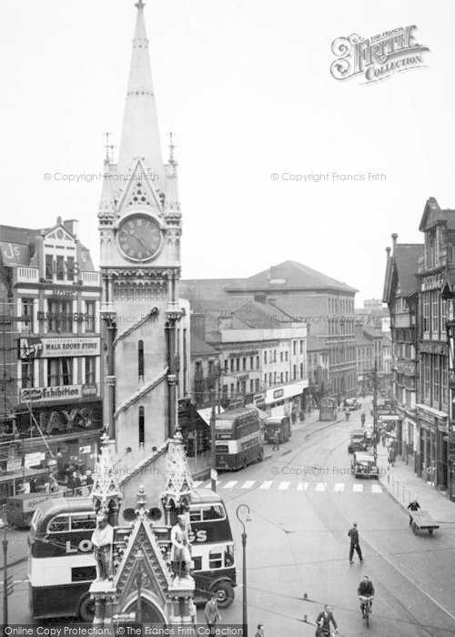 Photo of Leicester, Clock Tower And Belgrave Gate c.1955