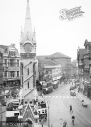 Clock Tower And Belgrave Gate c.1955, Leicester
