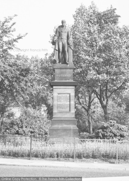 Photo of Leicester, Duke Of Rutland's Statue c.1955