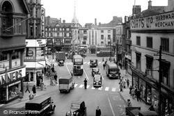 Eastgates And Clock Tower c.1950, Leicester