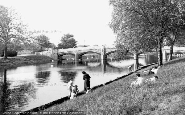 Photo of Leicester, River Soar Bridge c.1955