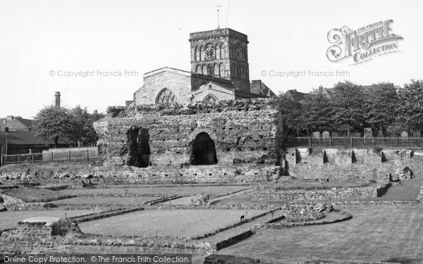 Photo of Leicester, The Jewry Wall c.1955