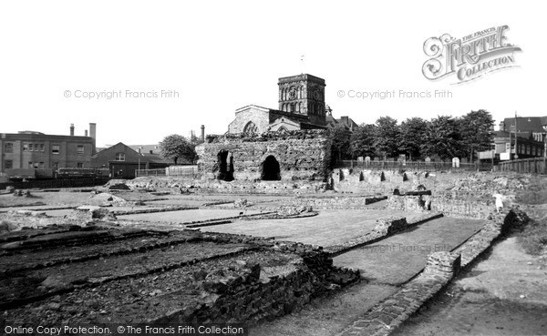 Photo of Leicester, The Roman Remains And Jewry Wall c.1955